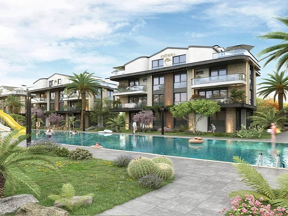 Duplexes near Altinkum seafront