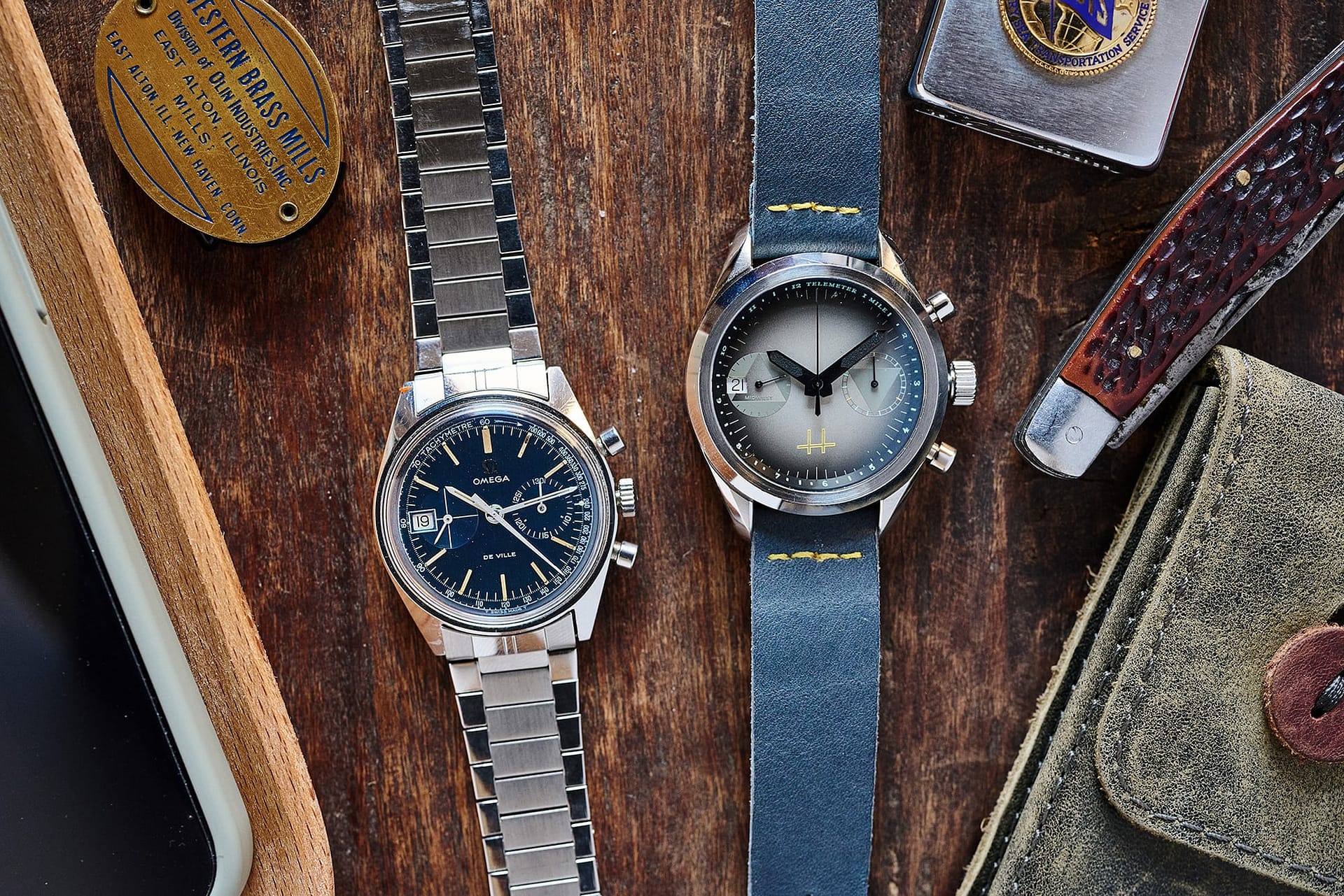 An Omega watch and a Haven watch