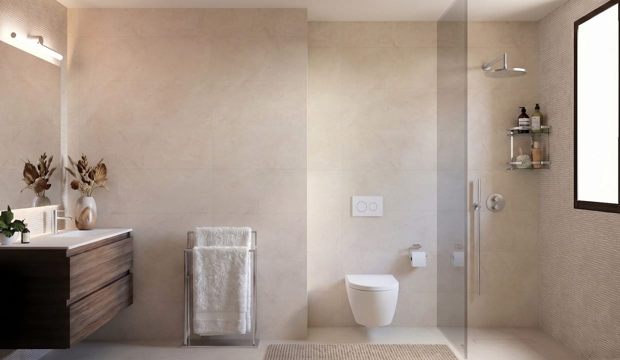 En suite bathroom