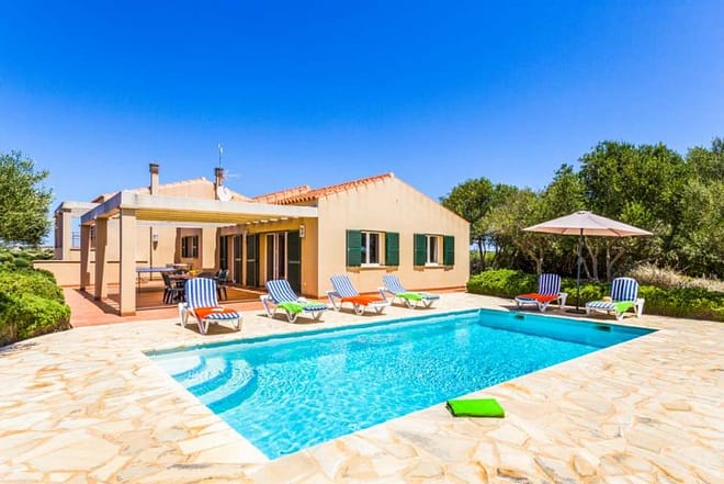 Villa for rent in Menorca