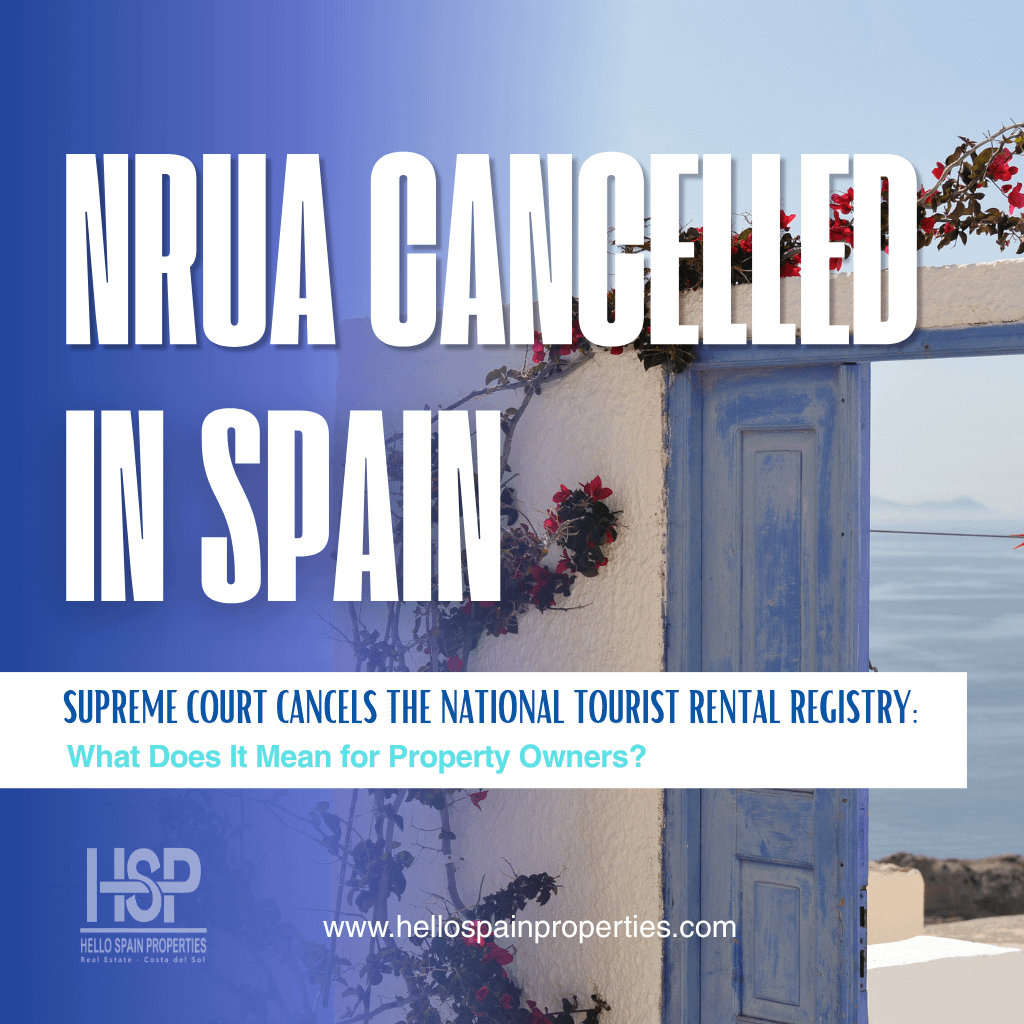 Spain Supreme Court building representing legal ruling on tourist rental registry cancellation affecting Costa del Sol real estate and VUT holiday rentals in Spain