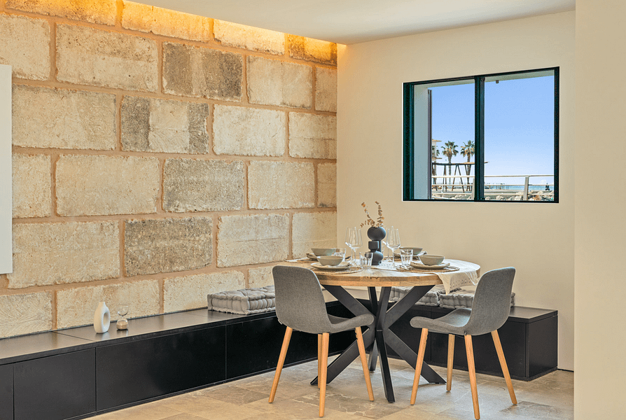 Unique Luxury Frontline Townhouse Directly on the Beach in Portixol