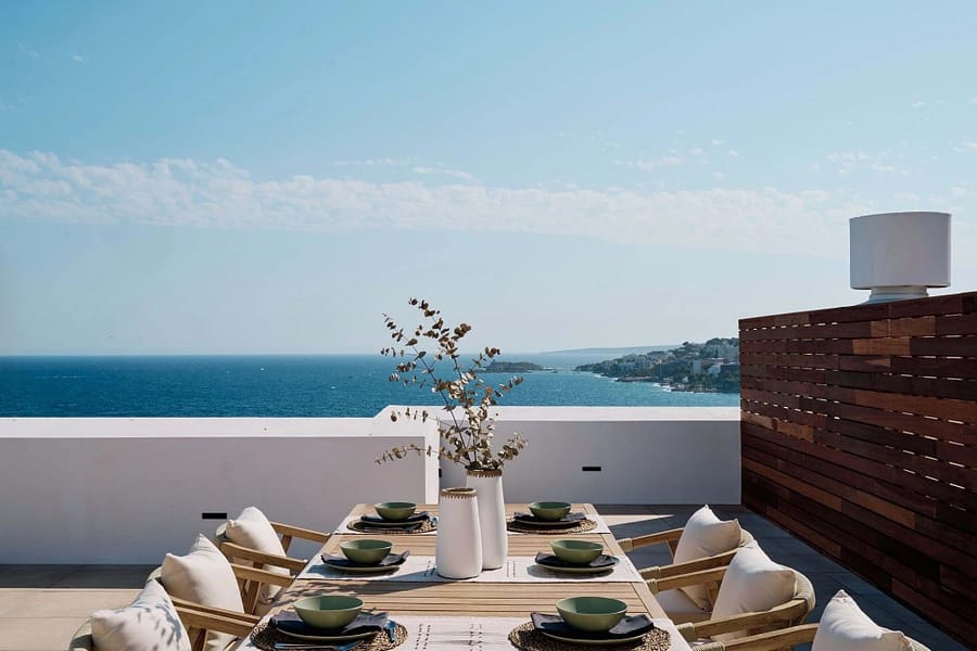 Luxury Penthouse “The View” – Beachfront Living, Close to Palma, with 130 m² Private Rooftop Terrace