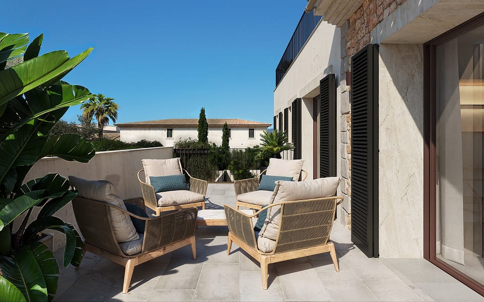 Luxury Village Finca for Sale in Ses Salines Mallorca | Garden, Pool & Timeless Design