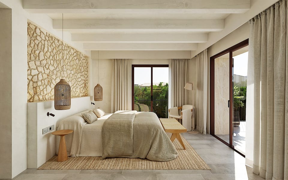 Luxury Village Finca for Sale in Ses Salines Mallorca | Garden, Pool & Timeless Design