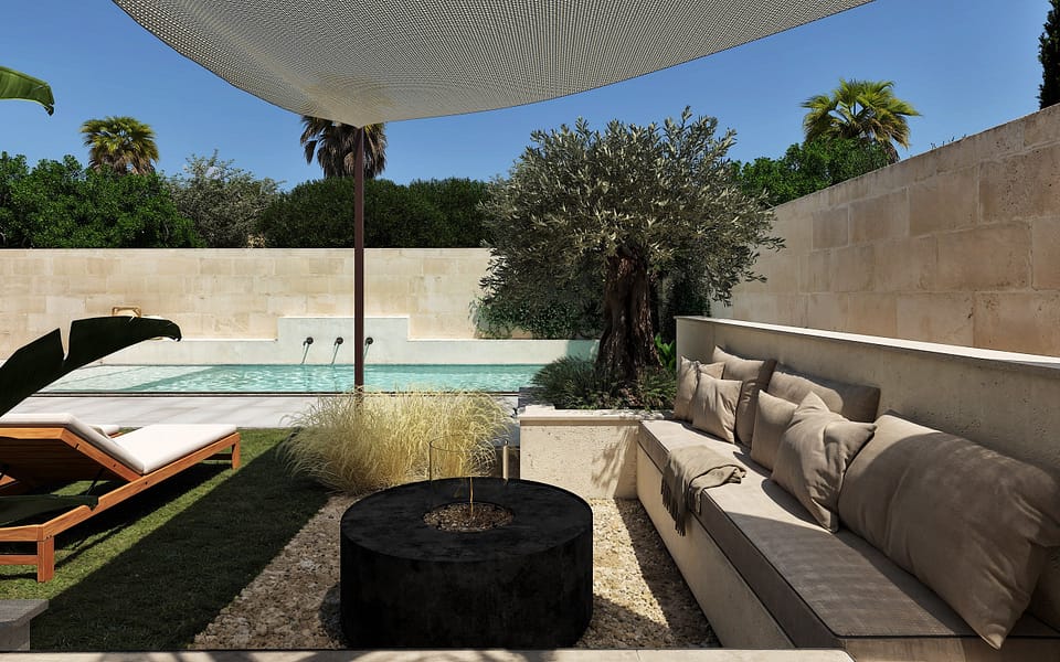 Luxury Village Finca for Sale in Ses Salines Mallorca | Garden, Pool & Timeless Design