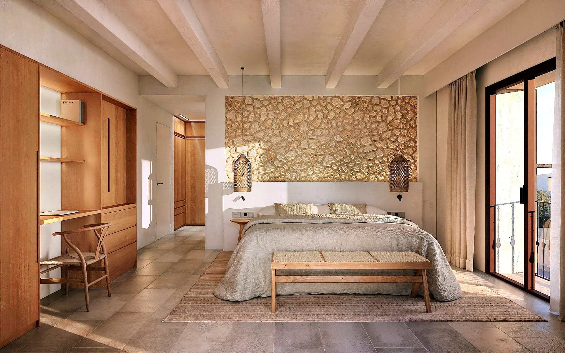 Luxury Village Finca for Sale in Ses Salines Mallorca | Garden, Pool & Timeless Design