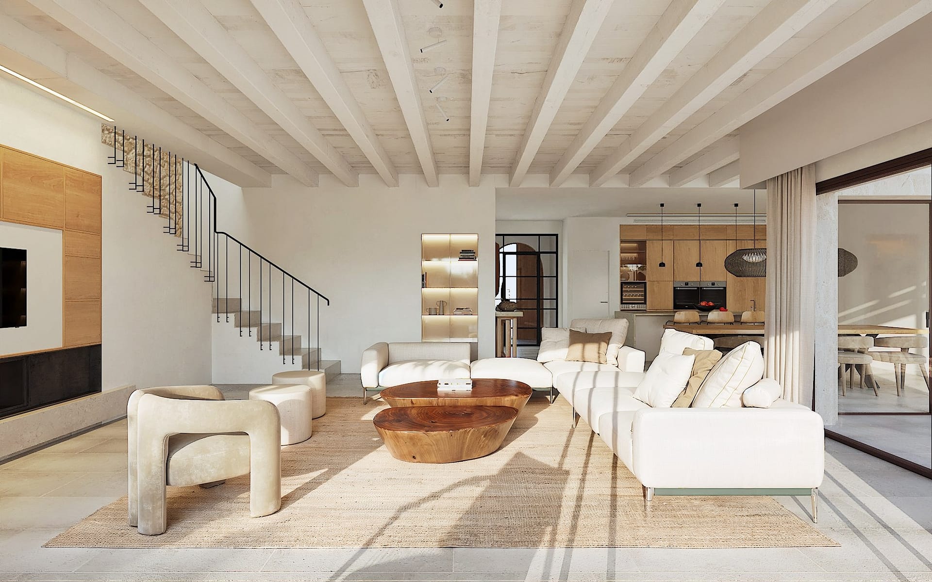 Luxury Village Finca for Sale in Ses Salines Mallorca | Garden, Pool & Timeless Design