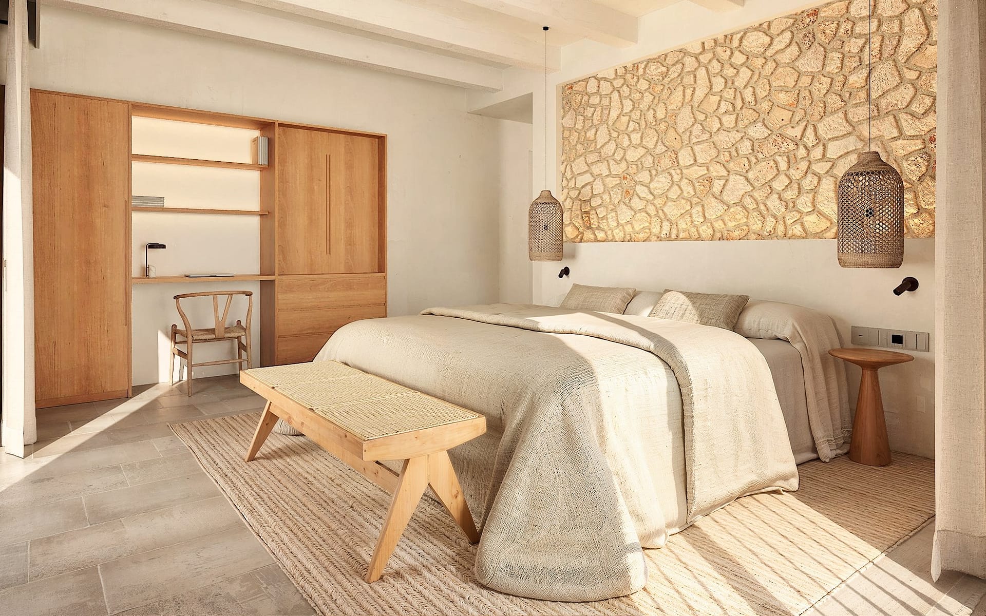 Luxury Village Finca for Sale in Ses Salines Mallorca | Garden, Pool & Timeless Design