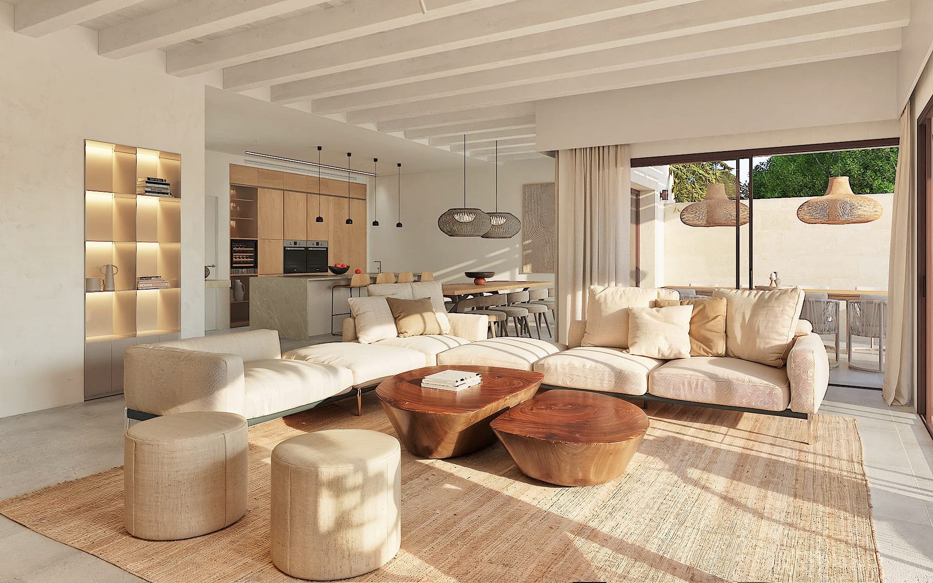 Luxury Village Finca for Sale in Ses Salines Mallorca | Garden, Pool & Timeless Design