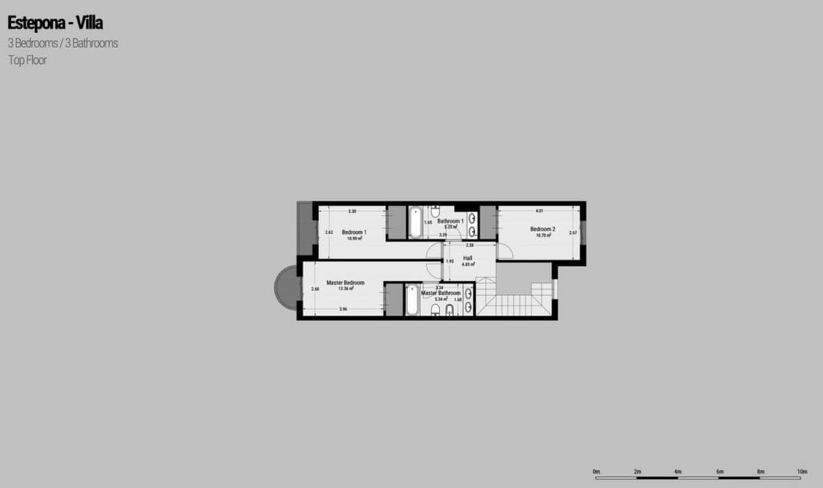 Drie slaapkamers stadswoning met zeezicht in Estepona in Estepona - foto 20