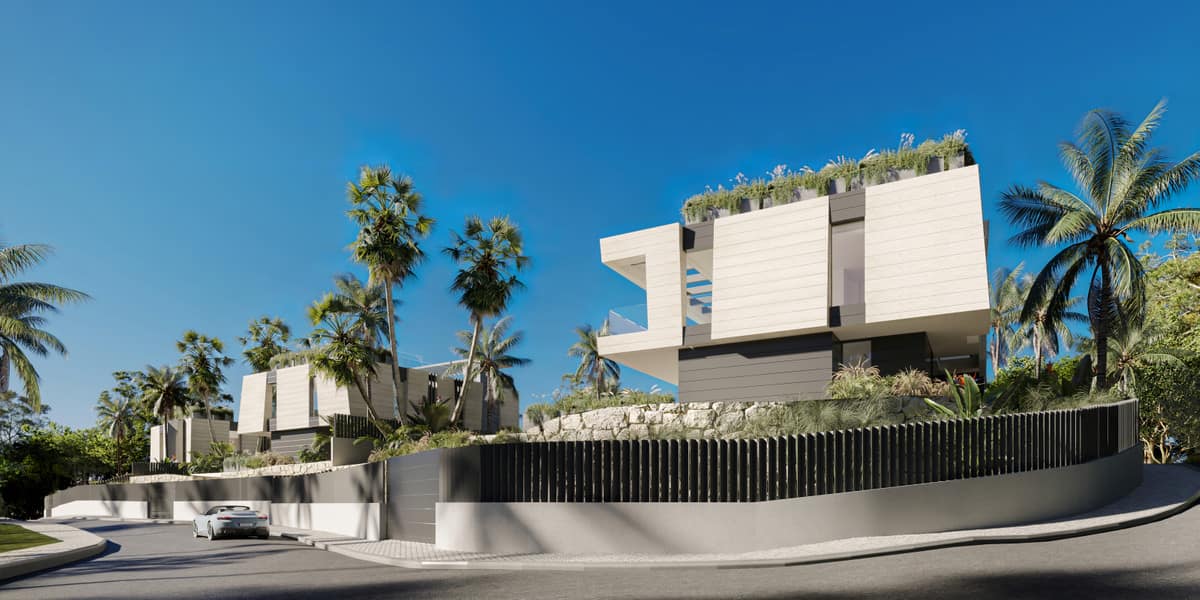 Drie moderne villa’s met vijf slaapkamers in Marbella in Marbella - foto 4