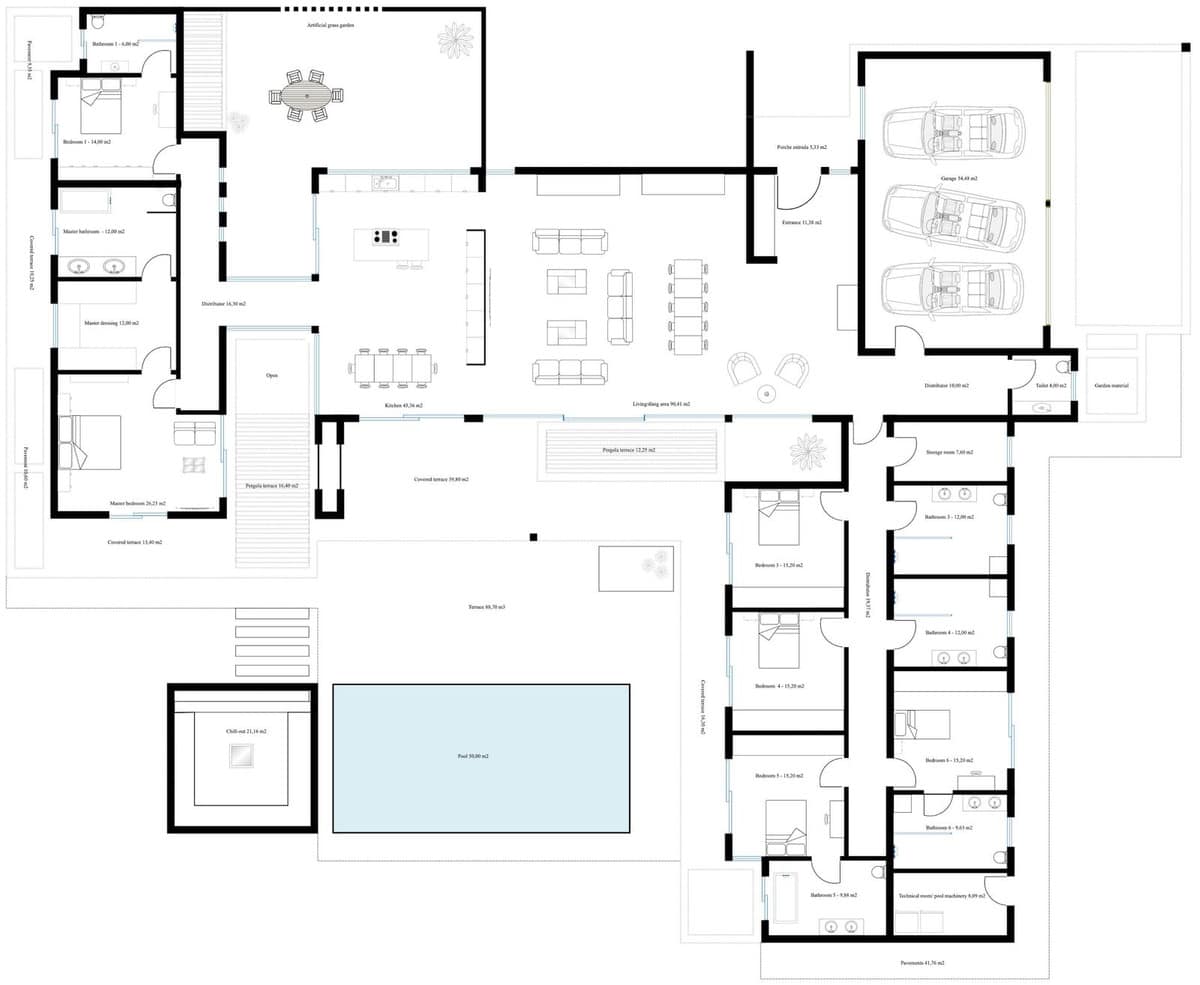 Ecologische passiefvilla met zeezicht in Sotogrande Alto (6 slaapkamers) in Sotogrande Alto - foto 14