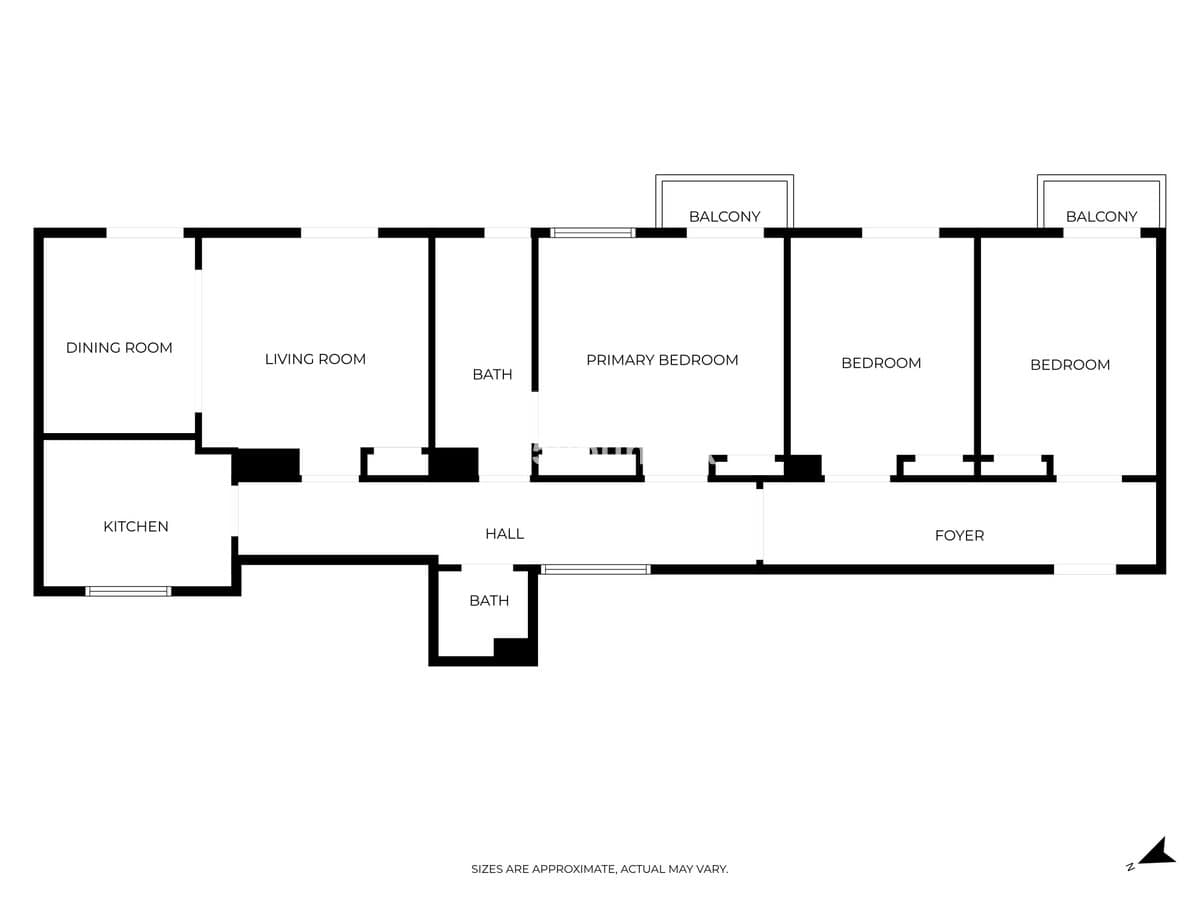Drie-slaapkamerappartement in Málaga in Málaga - foto 2