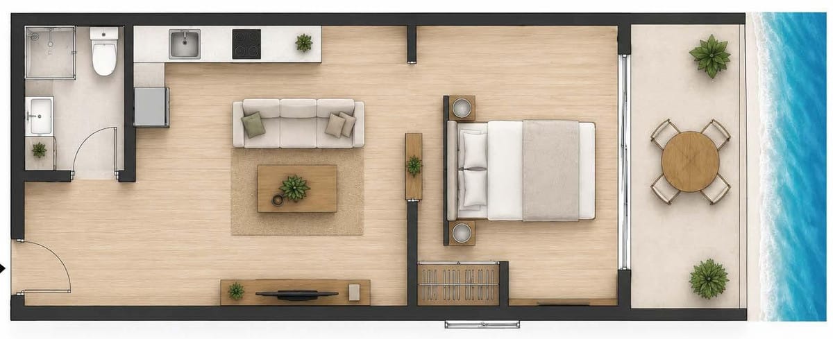 1-slaapkamer appartement met zeezicht in Torremolinos (La Roca Chica) in Torremolinos - foto 16