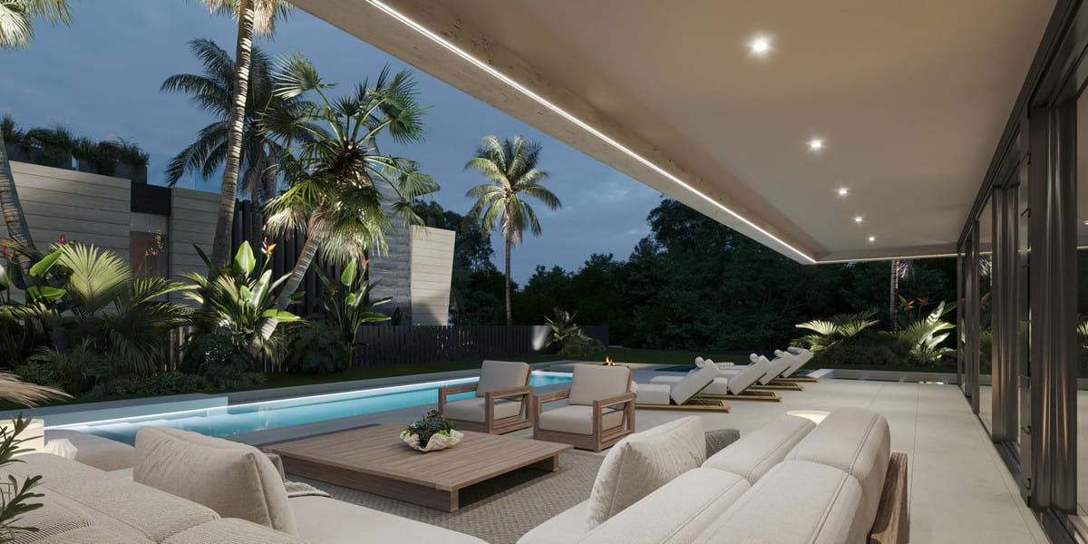 Drie moderne villa’s met vijf slaapkamers in Marbella in Marbella - foto 7