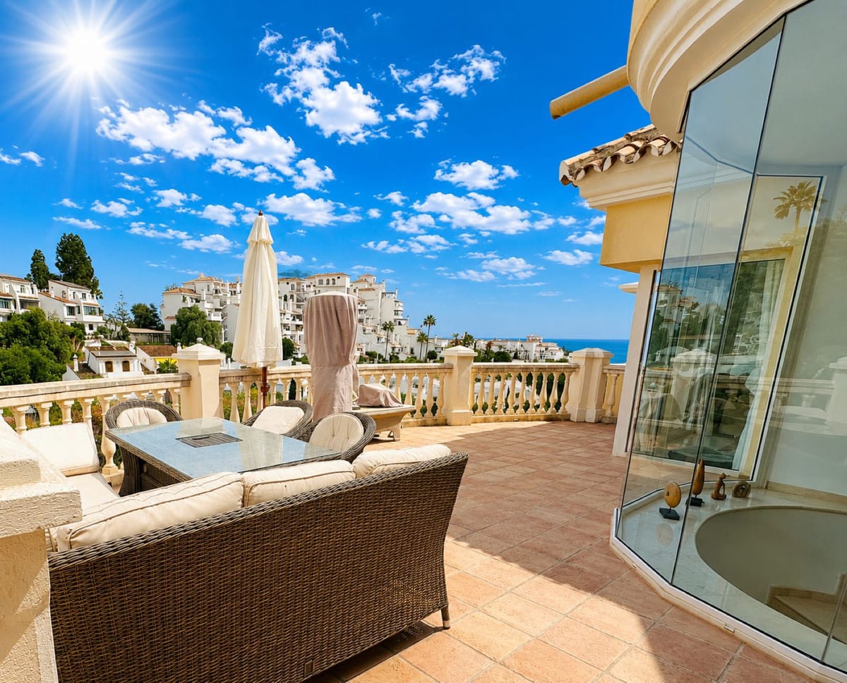 Vrijstaande villa met uitzicht op zee in Calahonda in Calahonda - foto 10