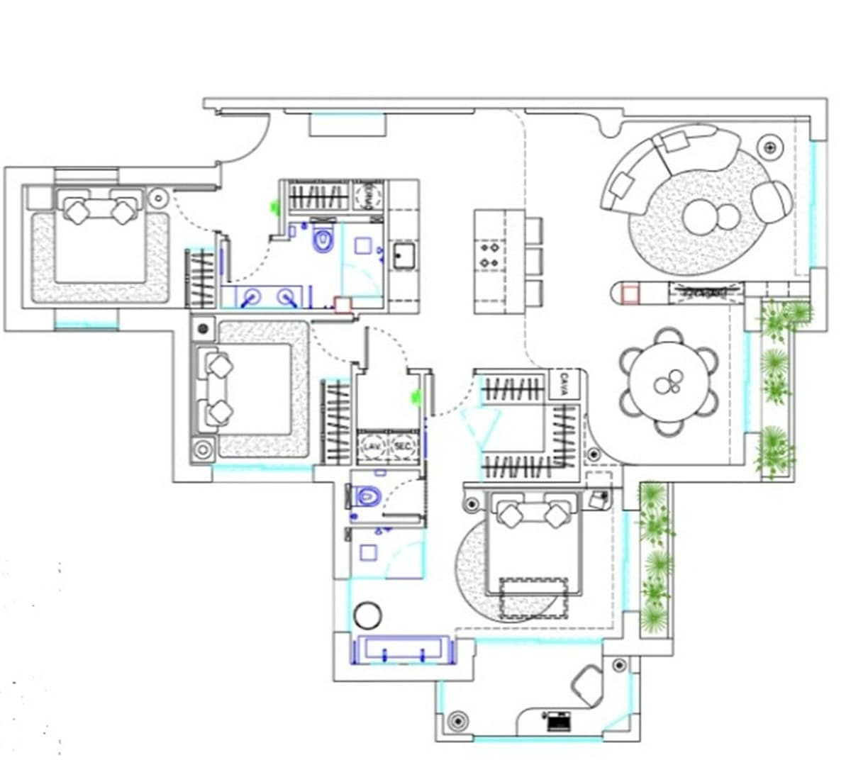 Drie-slaapkamer appartement aan het strand in Costalita in Costalita - foto 6