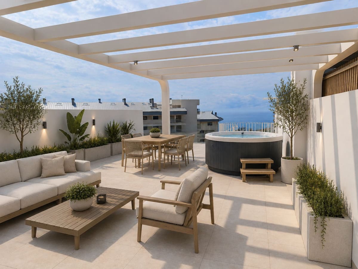 2-slaapkamer penthouse aan het strand in Higuerón in Higueron - foto 17