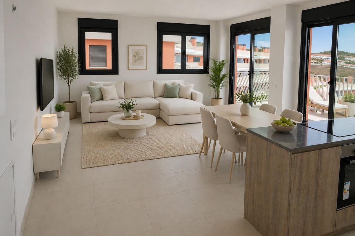 Gloednieuw sleutelklaar appartement met 3 slaapkamers in Mijas Costa in Mijas Costa - foto 4