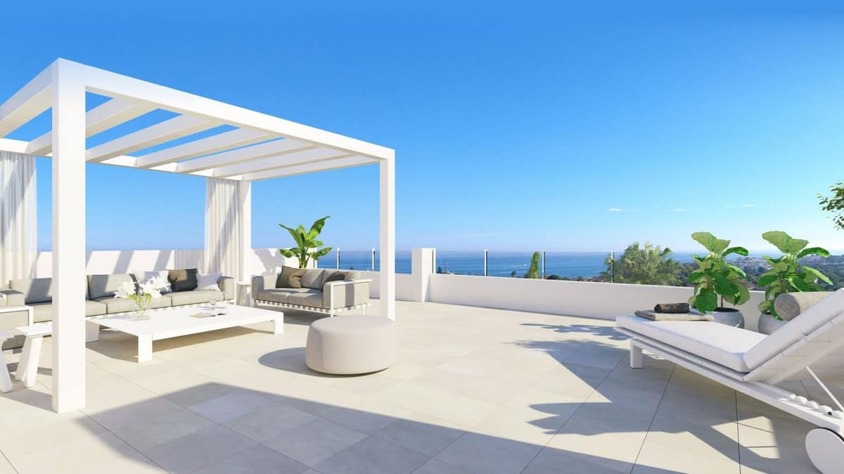 Penthouse met twee niveaus zeezichtterras in Estepona in Estepona - foto 6