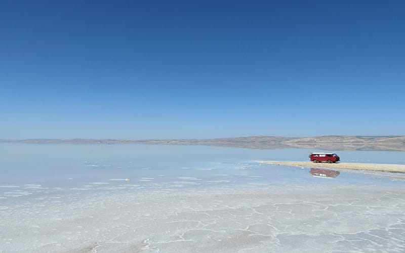 Salt from Lake Tuz in Turkey